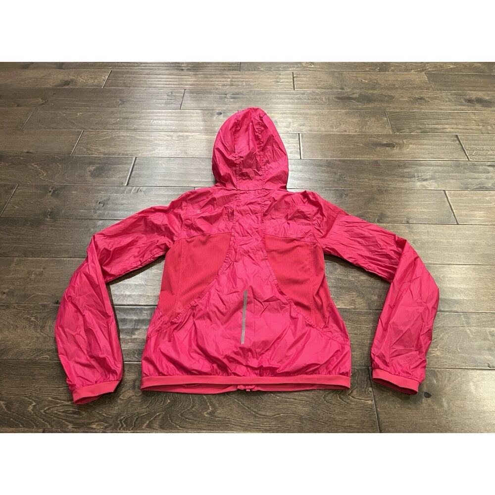 Lole Womens Pink Full Zip Hooded Water Repellent Raincoat Jacket Size XS 2-4 - Picture 3 of 10